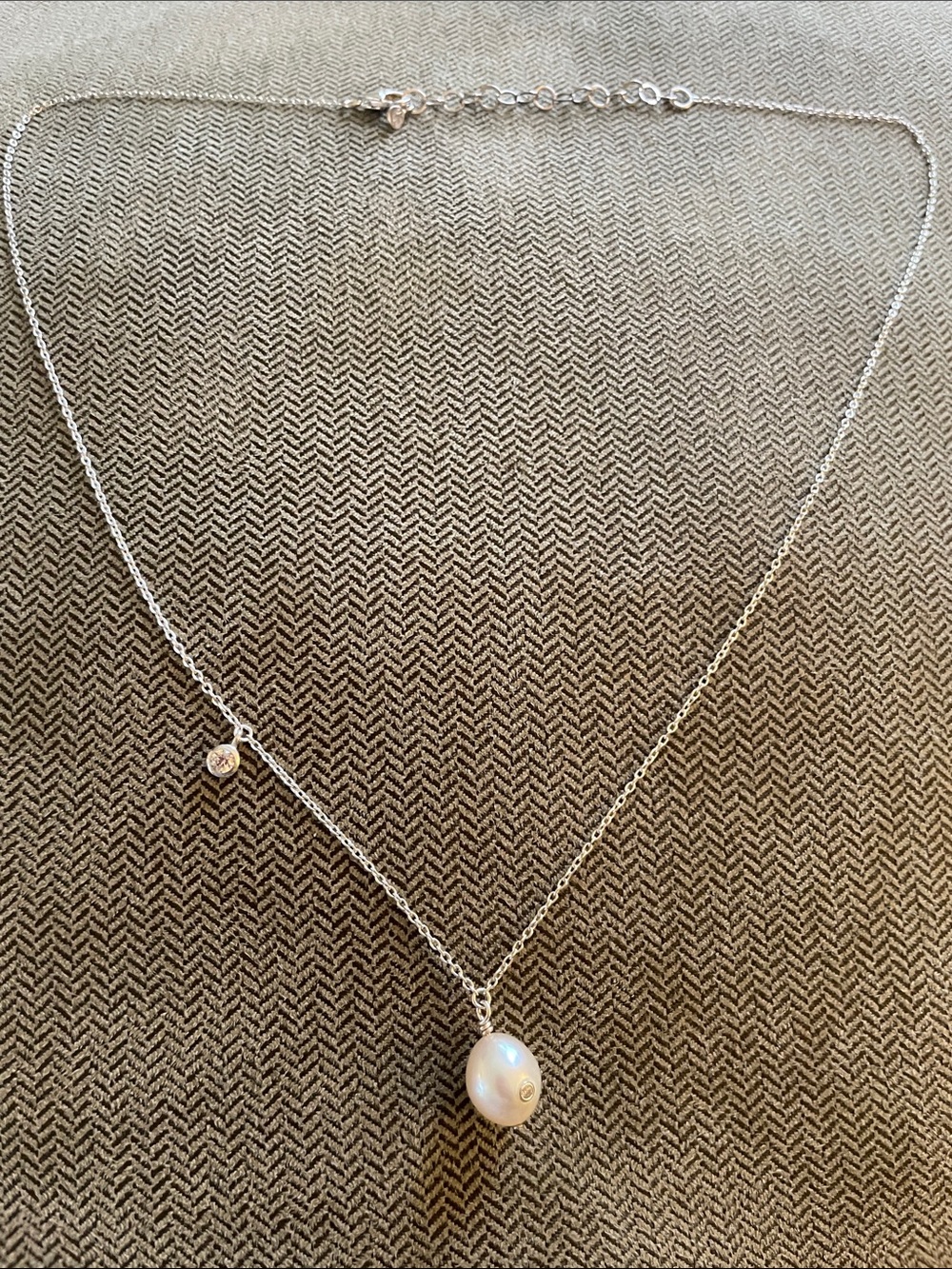Silpada Sterling Silver Pearl Necklace - Picture 4 of 8